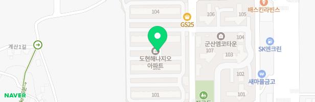 해나지오아파트 지도 이미지