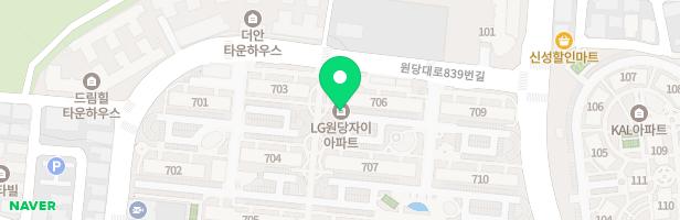 원당자이아파트 놀이시설 지도 이미지
