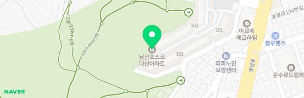 남산포스코더샾아파트 어린이놀이시설 지도 이미지