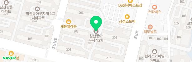 대한동아침산2차무지개아파트제1놀이터 지도 이미지