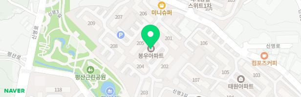 봉우아파트 어린이놀이터 지도 이미지