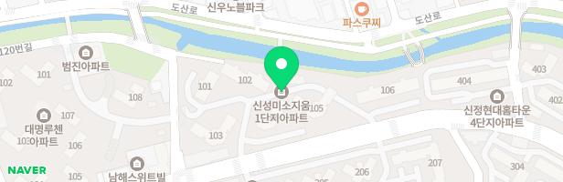 미소지움아파트1단지(105동앞) 어린이놀이시설 지도 이미지