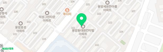 용암대원칸타빌 관리동 앞 지도 이미지