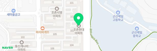 조촌현대아파트 102동놀이터 지도 이미지