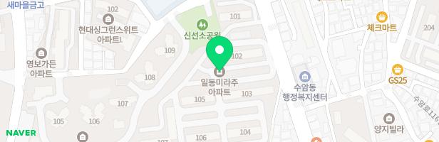일동미라주아파트 103동 어린이놀이시설 지도 이미지
