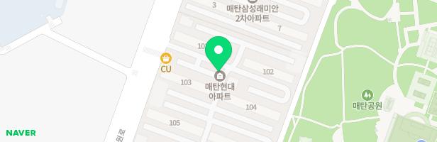 매탄현대아파트 어린이놀이터1 지도 이미지