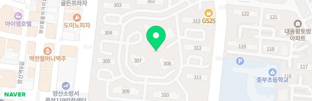 신도시주공3단지아파트 311동뒤 놀이시설 지도 이미지
