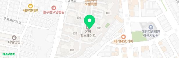 온양힐스테이아파트-관리동앞 지도 이미지