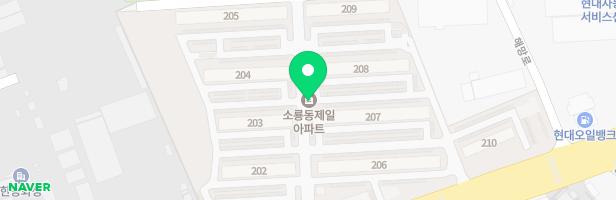 소룡제이파크 210동 옆 지도 이미지