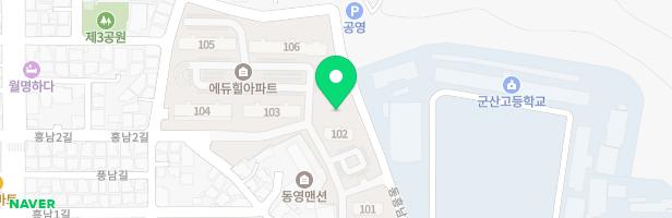 에듀힐아파트 102동 뒤 놀이터 지도 이미지