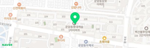 운암동_롯데캐슬아파트(놀이터 1(105동앞)) 지도 이미지