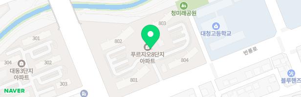 갑오마을 8단지 푸르지오 아파트 어린이놀이터1 지도 이미지