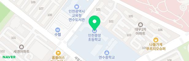 중앙초등학교어린이집 놀이시설 지도 이미지