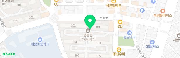 용봉동_모아미래도아파트(105동 뒤) 지도 이미지