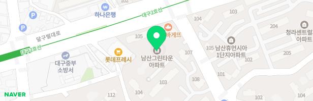 남산그린타운-1(105동 앞) 지도 이미지