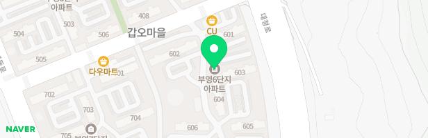 갑오마을6단지 부영아파트 6동 놀이시설 지도 이미지