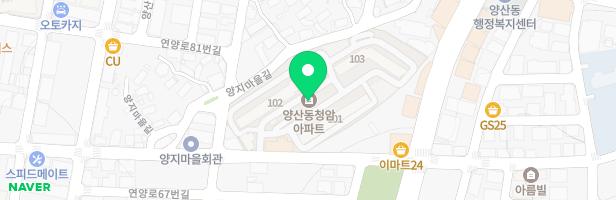 청암아파트 103동뒤놀이시설 지도 이미지