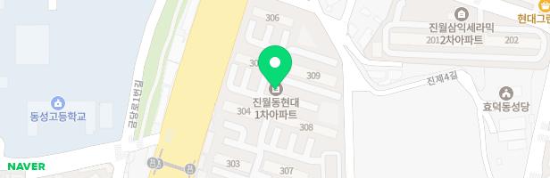 진월동 현대아파트 어린이놀이시설 지도 이미지