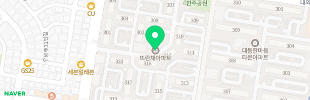 뜨란채아파트 어린이놀이터-5 (318동옆) 지도 이미지