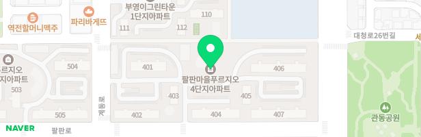 팔판마을4단지 대우푸르지오 402동옆 놀이시설 지도 이미지