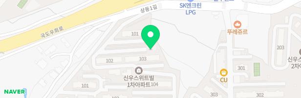 신우스위트빌1차아파트(103동 앞) 지도 이미지