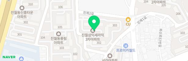 진월삼익3차아파트 놀이시설 지도 이미지