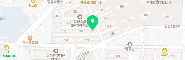 장평2차주공아파트 2(206동 옆) 지도 이미지