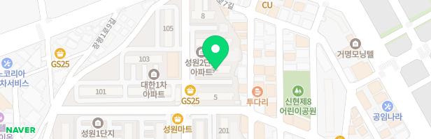 성원아파트 3(6동 앞) 지도 이미지