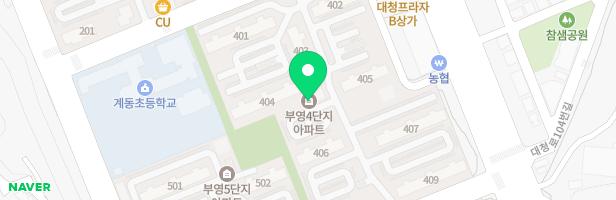 갑오마을 4단지 부영아파트 401동(매화동산) 지도 이미지