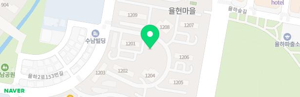 율현마을주공12단지 임대아파트 1204동옆 지도 이미지