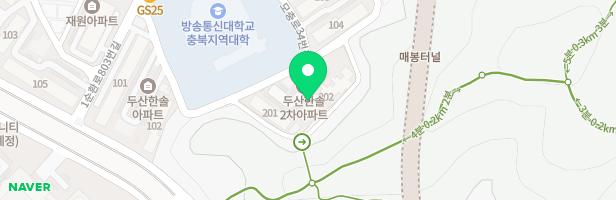 개신두산한솔2차 202동 앞 지도 이미지