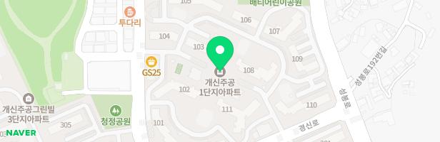 개신주공1단지아파트 유아놀이터 지도 이미지