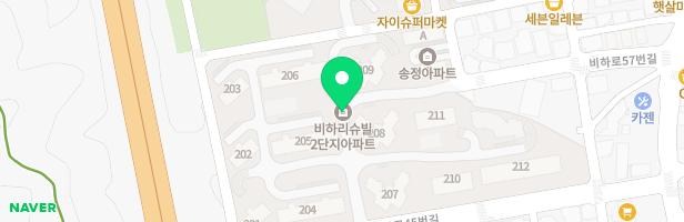 비하계룡리슈빌2차 205동 앞 지도 이미지