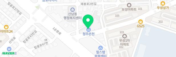 청주온천스파피아 지도 이미지