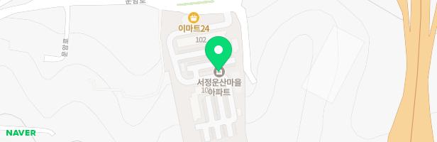 서정운산마을아파트 어린이놀이터 지도 이미지
