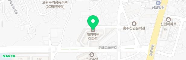 청원 태영아파트 놀이터 지도 이미지
