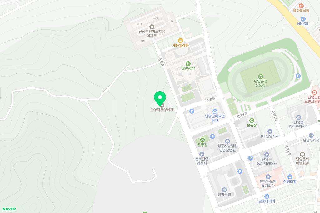 단양군 가족센터 지도 이미지