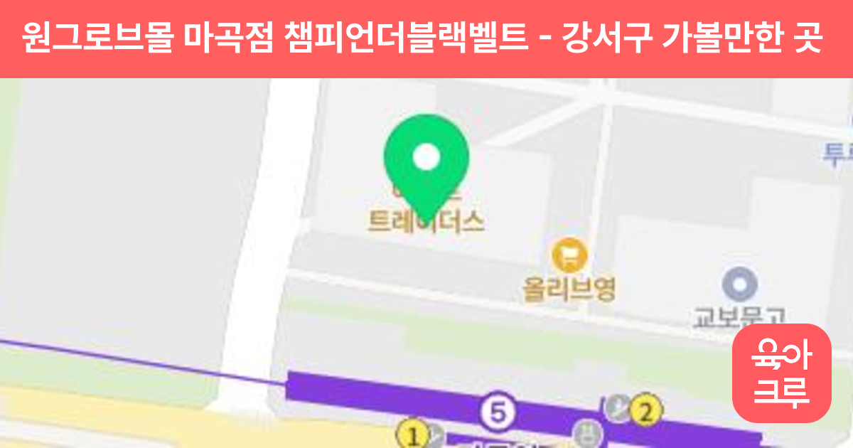 원그로브몰 마곡점 챔피언더블랙벨트 썸네일