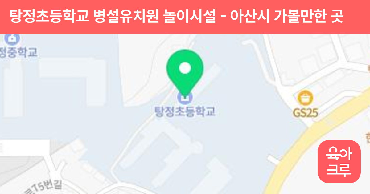 탕정초등학교 병설유치원 놀이시설 썸네일