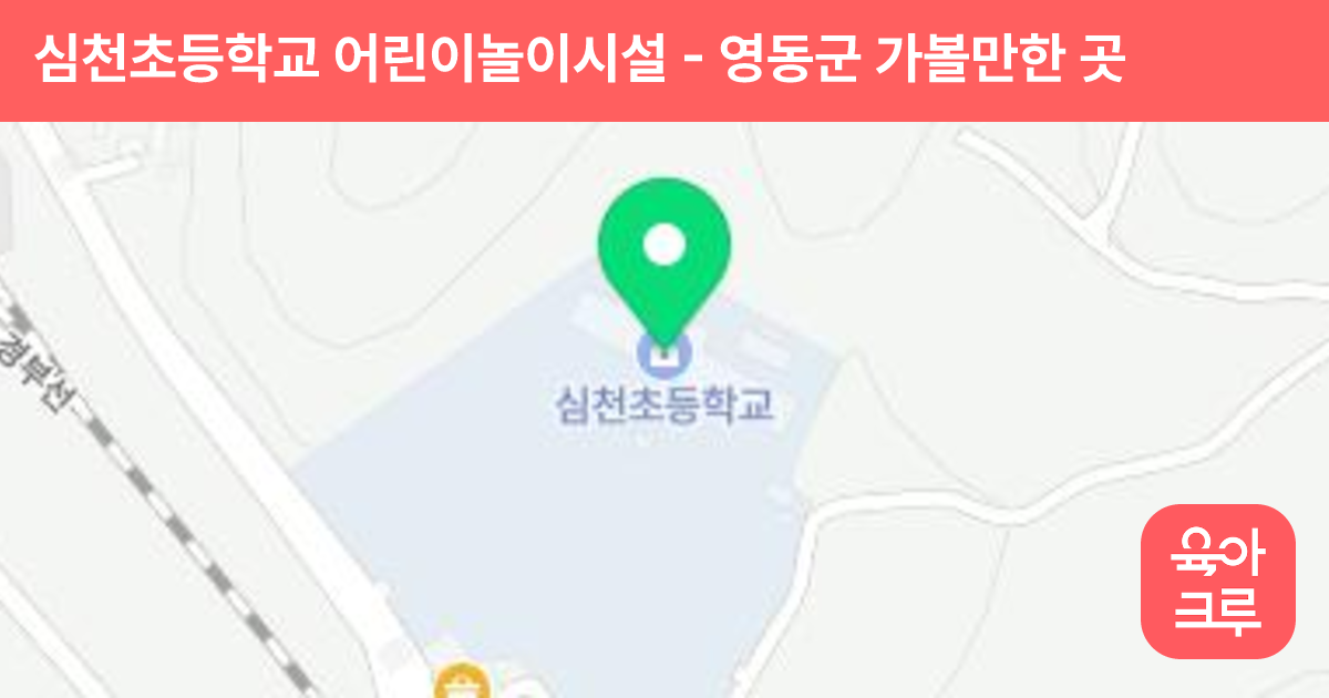 심천초등학교 어린이놀이시설 썸네일