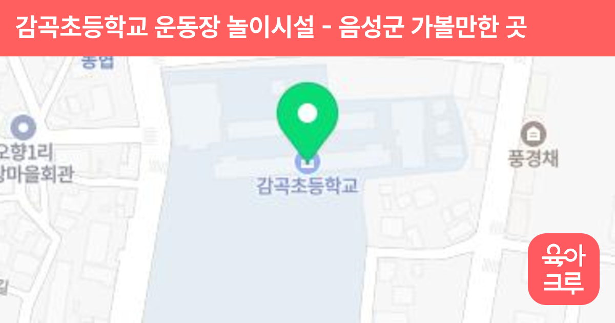 감곡초등학교 운동장 놀이시설 썸네일