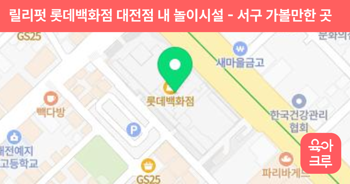 릴리펏 롯데백화점 대전점 내 놀이시설 썸네일