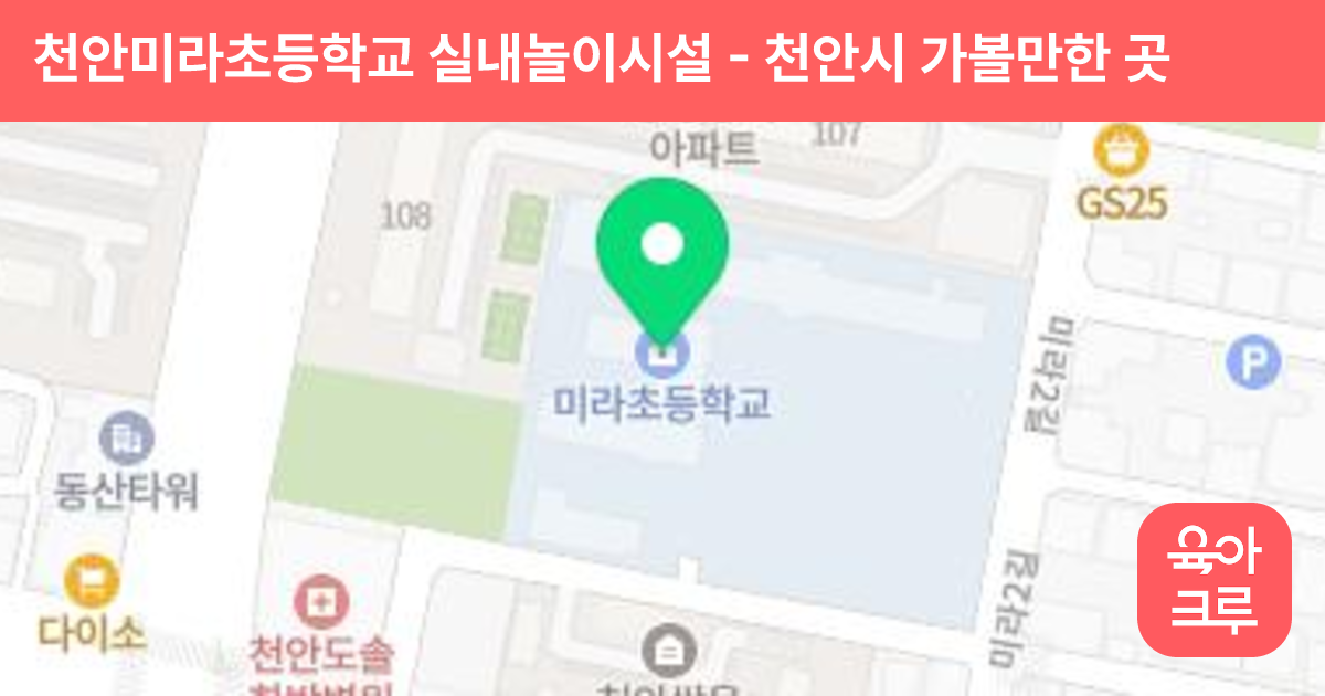 천안미라초등학교 실내놀이시설 썸네일