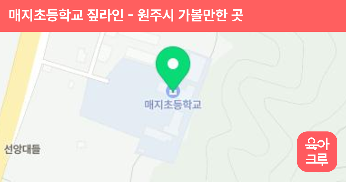 매지초등학교 짚라인 썸네일